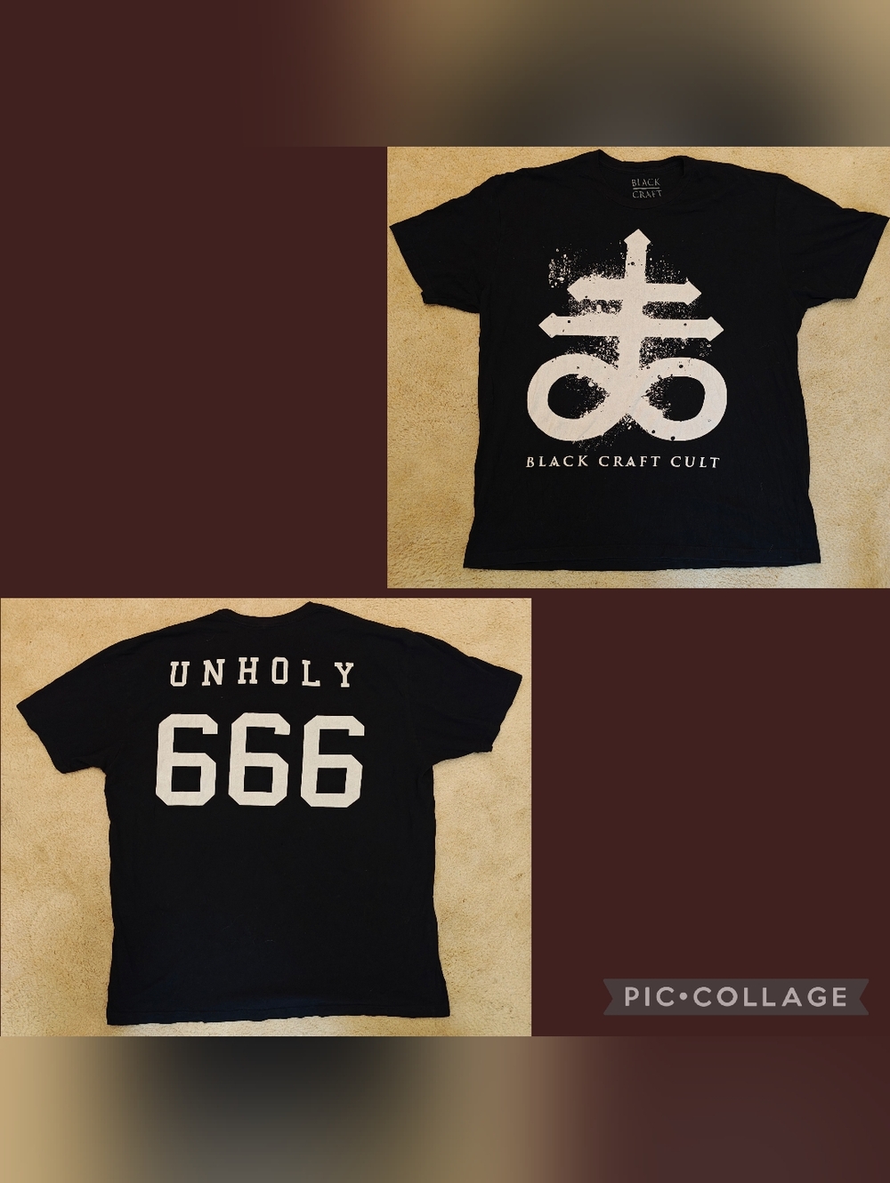 Blackcraft Cult Leviathan Cross Unholy 666 T-shirt.